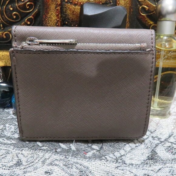 MICHAEL KORS Cream Pale Pink compact wallet - Picture 2 of 7